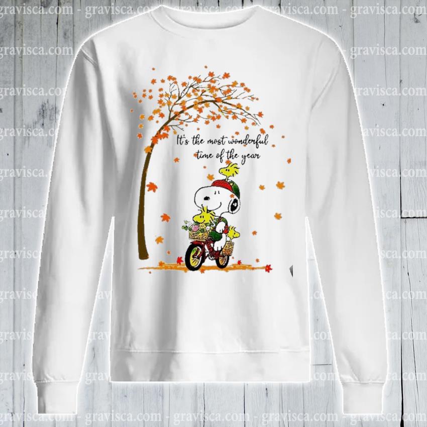 Snoopy On Bike St Louis Cardinals It's The Most Wonderful Time Of The Years  Shirt, hoodie, sweater, long sleeve and tank top