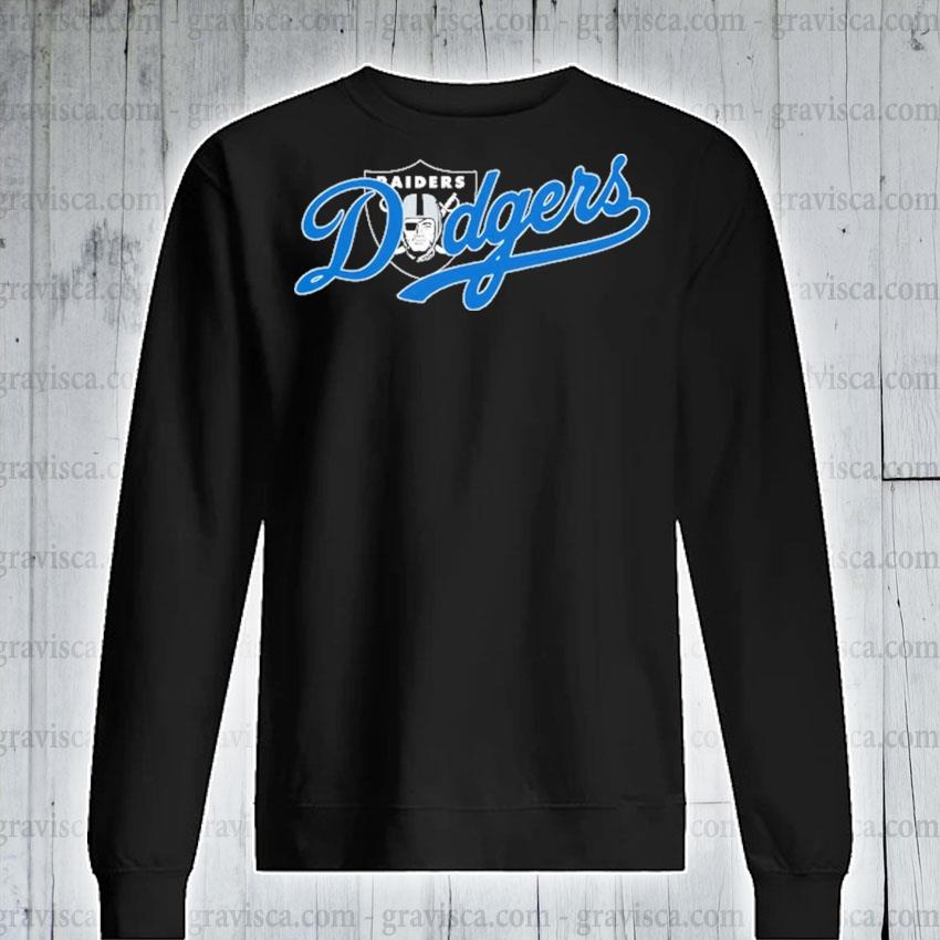 Official las Vegas Raiders vs Los Angeles Dodgers I Bleed Black and Silver  on sunday and Blue and Red on Game Day shirt, hoodie, longsleeve,  sweatshirt, v-neck tee
