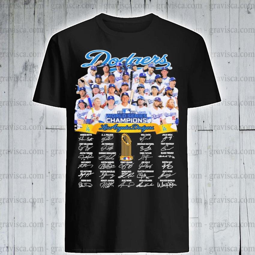 World series Champions 2020 Los Angeles Dodgers signatures shirt