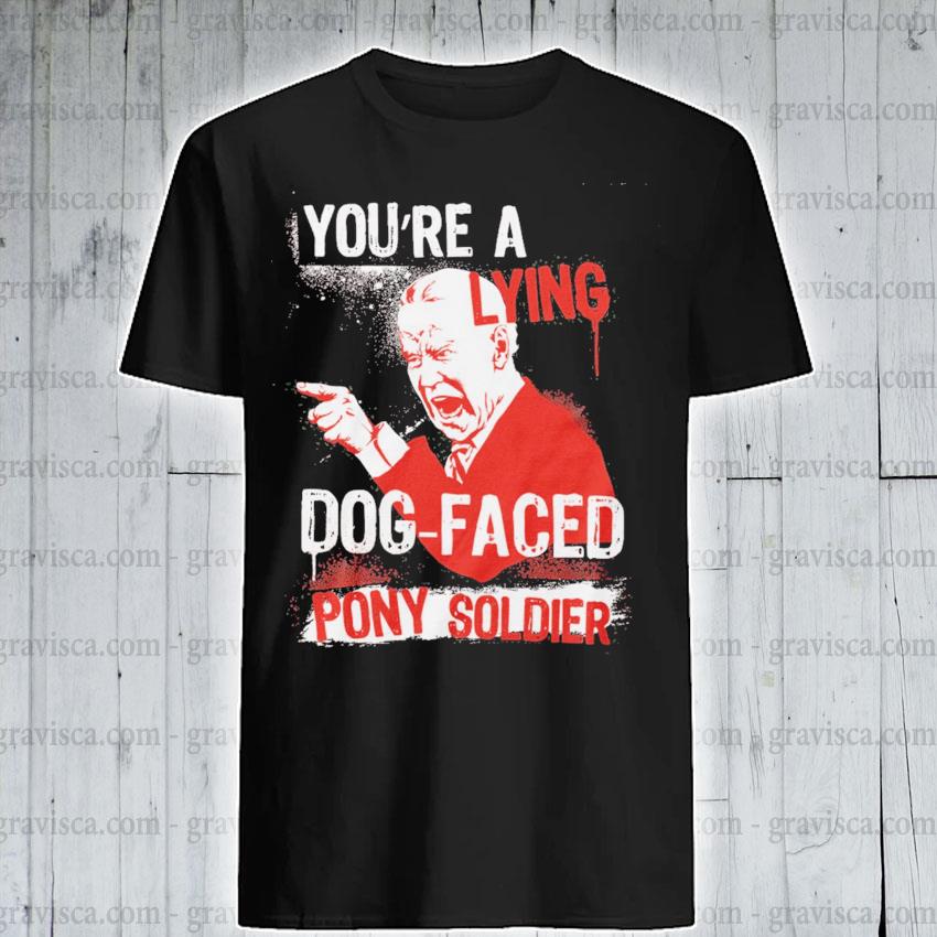 lying dog faced pony soldier shirt