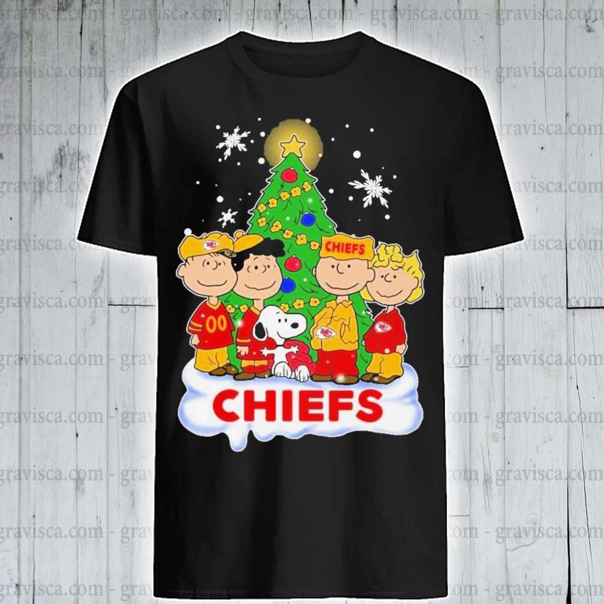 Kansas City Chiefs Snoopy Peanuts Christmas Shirt - ReviewsTees