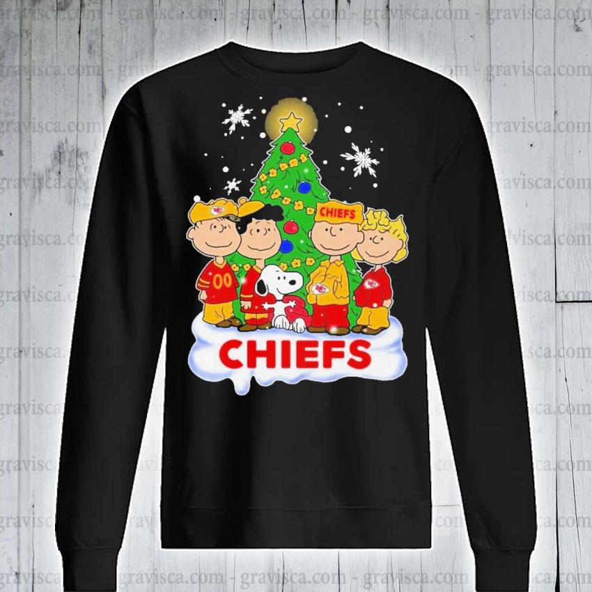 Kansas City Chiefs Snoopy Peanuts Christmas Shirt - ReviewsTees