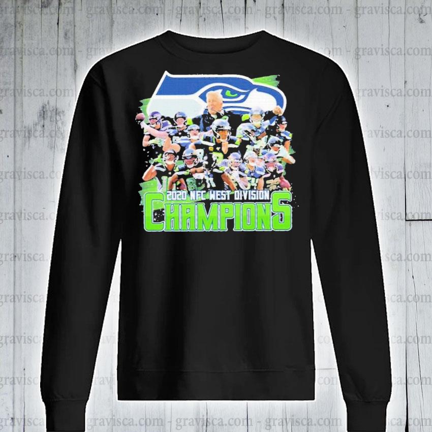 Seattle Seahawks 2020 Nfc West Division Champions Signatures Shirt, hoodie,  sweater and long sleeve