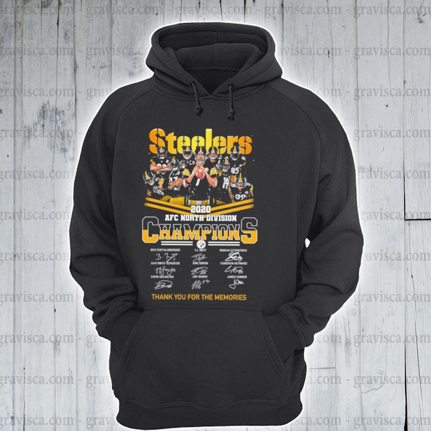 Pittsburgh Steelers AFC North Division Champion 2020 signatures t-shirt,  hoodie, longsleeve tee, sweater