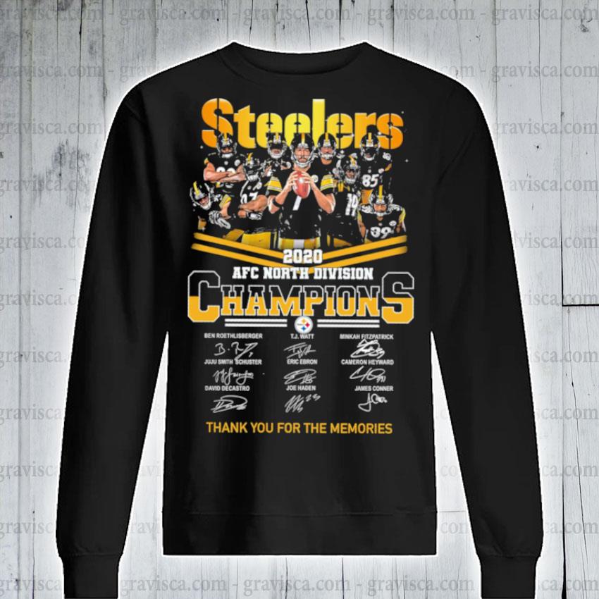 2020 AFC North division Champions Pittsburgh Steelers shirt, hoodie,  sweater and long sleeve