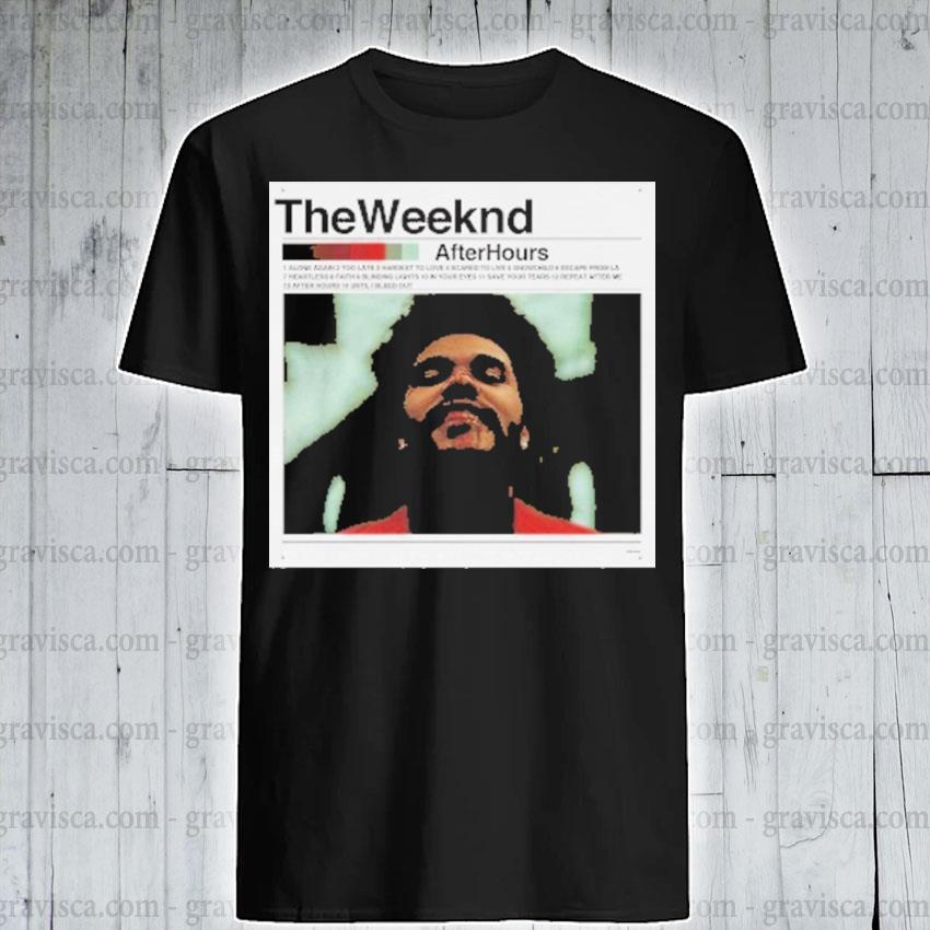 weeknd after hours shirt